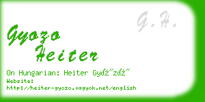 gyozo heiter business card